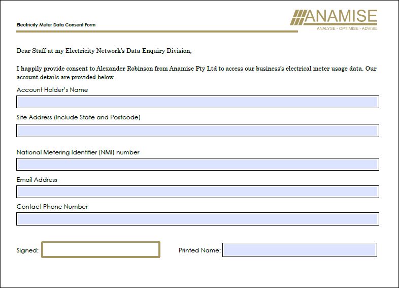 Meter Data Request Form